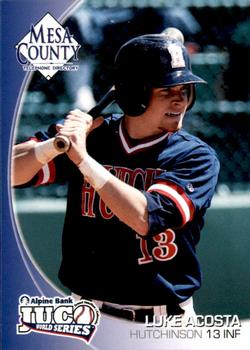 2010 Juco World Series Hutchinson Blue Dragons #NNO Luke Acosta Front