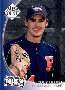 2010 Juco World Series Hutchinson Blue Dragons #NNO Cody Lillich Front