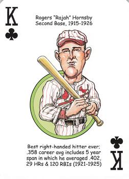 2020 Hero Decks St. Louis Cardinals Baseball Heroes Playing Cards #K♣ Rogers Hornsby Front