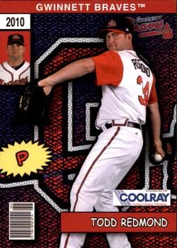 2010 Choice Gwinnett Braves SGA #19 Todd Redmond Front