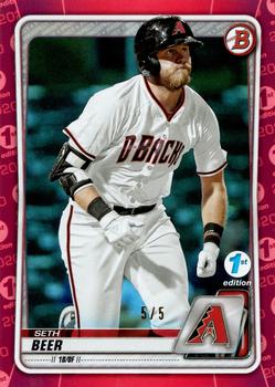 2020 Bowman 1st Edition - Red #BFE-75 Seth Beer Front