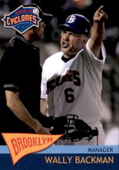 2010 Brooklyn Cyclones #2 Wally Backman Front