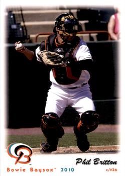 2010 Grandstand Bowie Baysox #NNO Phil Britton Front