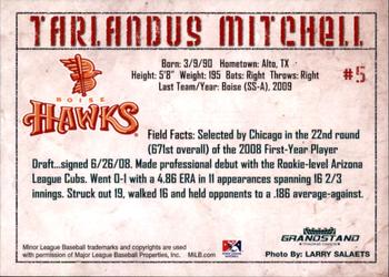 2010 Grandstand Boise Hawks #NNO Tarlandus Mitchell Back