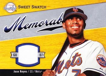 2007 Upper Deck Sweet Spot - Sweet Swatch Memorabilia #SW-RE Jose Reyes Front