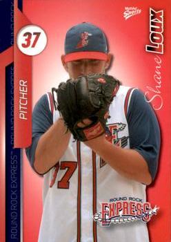 2010 MultiAd Round Rock Express #34 Shane Loux Front