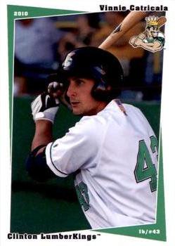 2010 Grandstand Clinton LumberKings #NNO Vinnie Catricala Front