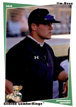 2010 Grandstand Clinton LumberKings Update 1 #NNO Jim Bose Front