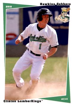 2010 Grandstand Clinton LumberKings Update 1 #NNO Hawkins Gebbers Front