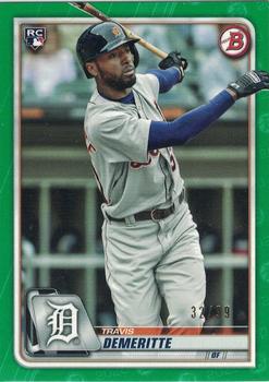 2020 Bowman - Green #16 Travis Demeritte Front