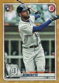 2020 Bowman - Gold #16 Travis Demeritte Front