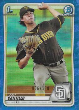 2020 Bowman - Chrome Prospects Blue Refractor #BCP-76 Joey Cantillo Front