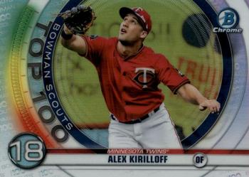 2020 Bowman - Chrome Bowman Scouts Top 100 #BTP-18 Alex Kirilloff Front