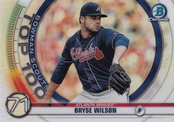 2020 Bowman - Chrome Bowman Scouts Top 100 #BTP-71 Bryse Wilson Front