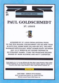2020 Donruss Optic #25 Paul Goldschmidt Back