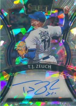 2020 Panini Select - Signatures Cracked Ice #S-TZ T.J. Zeuch Front