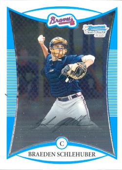 2008 Bowman Draft Picks & Prospects - Chrome Prospects #BDPP2 Braeden Schlehuber Front