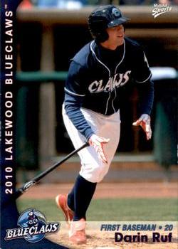 2010 MultiAd Lakewood BlueClaws #21 Darin Ruf Front