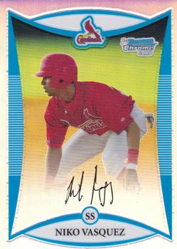 2008 Bowman Draft Picks & Prospects - Chrome Prospects Refractors #BDPP15 Niko Vasquez  Front