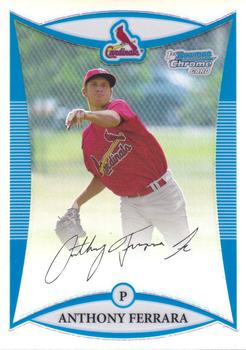 2008 Bowman Draft Picks & Prospects - Chrome Prospects Refractors #BDPP19 Anthony Ferrara  Front