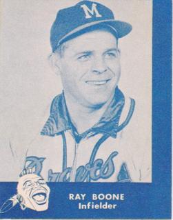 1988 JALFCO 1960 Lake to Lake Dairy Milwaukee Braves Reprints #NNO Ray Boone Front