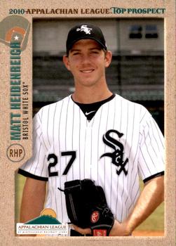 2010 Grandstand Appalachian League Top Prospects #NNO Matt Heidenreich Front