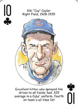 2008 Hero Decks Chicago Cubs Baseball Heroes Playing Cards #10♣️ Kiki Cuyler Front