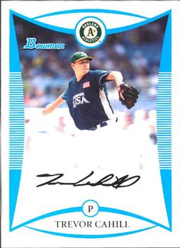 2008 Bowman Draft Picks & Prospects - Prospects #BDPP110 Trevor Cahill Front