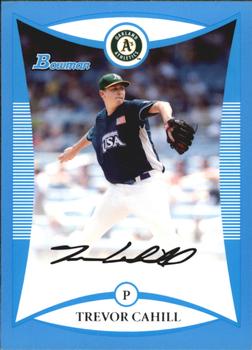 2008 Bowman Draft Picks & Prospects - Prospects Blue #BDPP110 Trevor Cahill Front