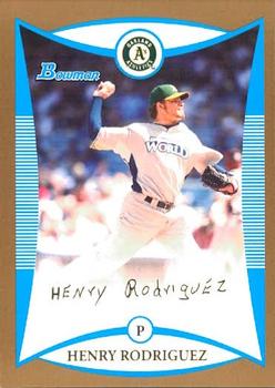 2008 Bowman Draft Picks & Prospects - Prospects Gold #BDPP76 Henry Rodriguez Front