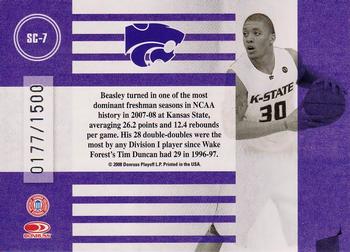 2008 Donruss Elite Extra Edition - School Colors #SC-7 Michael Beasley Back