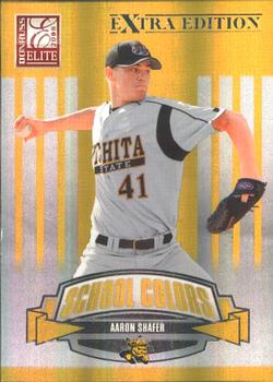 2008 Donruss Elite Extra Edition - School Colors #SC-31 Aaron Shafer Front