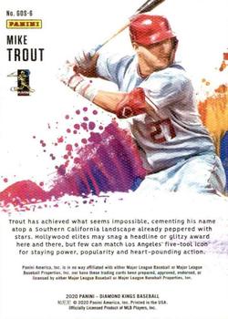 2020 Panini Diamond Kings - Gallery of Stars #GOS-6 Mike Trout Back