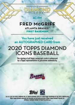 2020 Topps Diamond Icons - Red #AC-FM Fred McGriff Back