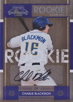 2008 Playoff Contenders - Season Ticket Autographs #12 Charlie Blackmon Front