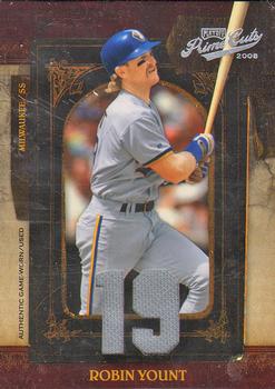 2008 Playoff Prime Cuts - Icons Jersey Number #22 Robin Yount Front