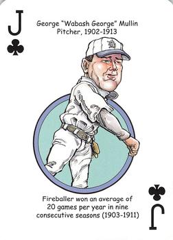 2013 Hero Decks Detroit Tigers Baseball Heroes Playing Cards #J♣ George Mullin Front