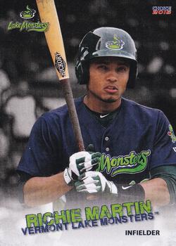 2015 Choice Vermont Lake Monsters #25 Richie Martin Front