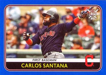 2020 Topps Big League - Blue #202 Carlos Santana Front