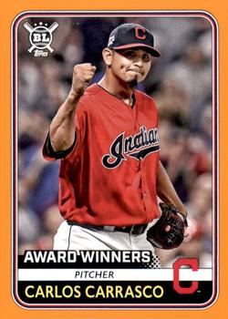 2020 Topps Big League - Orange #276 Carlos Carrasco Front