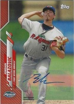 2020 Topps Pro Debut - Autographs Red #PD-138 Jordan Balazovic Front