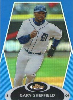 2008 Finest - Refractors Blue #31 Gary Sheffield Front