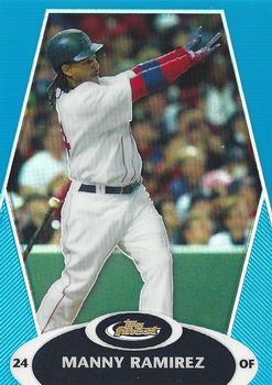 2008 Finest - Refractors Blue #45 Manny Ramirez Front