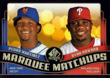 2008 SP Authentic - Marquee Matchups #MM-27 Pedro Martinez / Ryan Howard Front