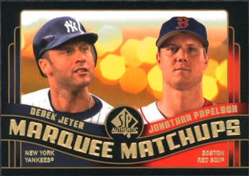 2008 SP Authentic - Marquee Matchups #MM-33 Derek Jeter / Jonathan Papelbon Front