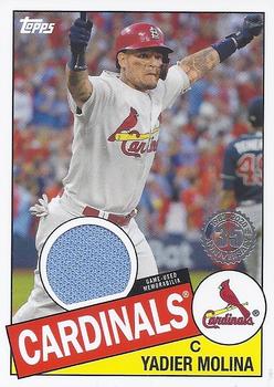2020 Topps - 1985 Topps Baseball 35th Anniversary Relics (Series Two) #85TR-YM Yadier Molina Front