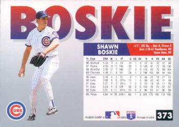 1993 Fleer #373 Shawn Boskie Back