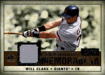 2008 SP Legendary Cuts - Legendary Memorabilia Copper #LM-WC Will Clark Front