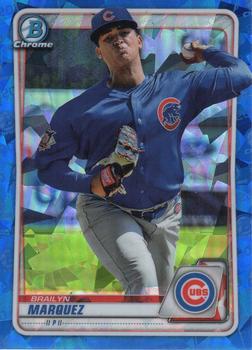 2020 Bowman Sapphire #BCP-49 Brailyn Marquez Front