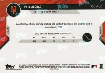 2020 Topps Now Road to Opening Day Summer Camp #OD-456 Pete Alonso Back
